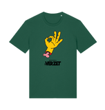Bottle Green Printed T-shirt Front